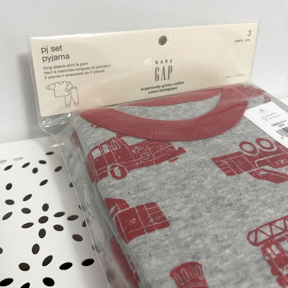 Fire Truck organic cotton pajama set, baby GAP